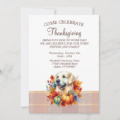 Thanksgiving Pet Lover Business Kaart (Voorkant)