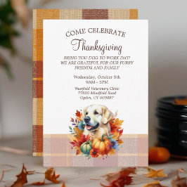 Thanksgiving Pet Lover Business Kaart