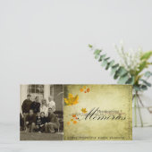 Thanksgiving Photcard Feestdagenkaart (Staand voorkant)
