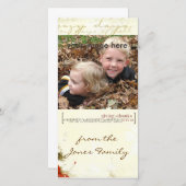 thanksgiving Photcard Feestdagenkaart (Voorkant / Achterkant)