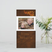 thanksgiving Photcard Feestdagenkaart (Staand voorkant)