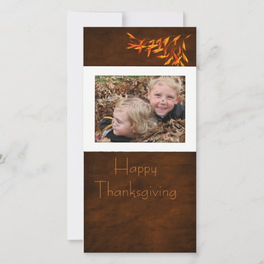 thanksgiving Photcard Feestdagenkaart (Voorkant)