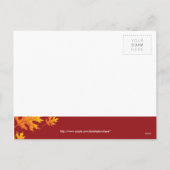 THANKSGIVING PHOTO POSTCARD: leaves 1L Feestdagenkaart (Achterkant)