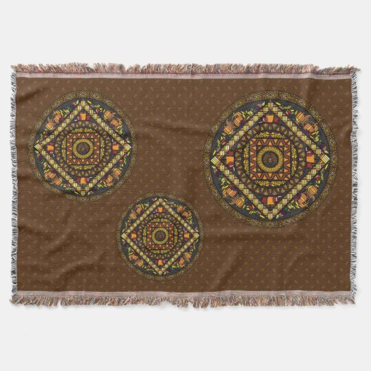 Thanksgiving-pictogrammen Drow Blanket Deken (Voorkant)