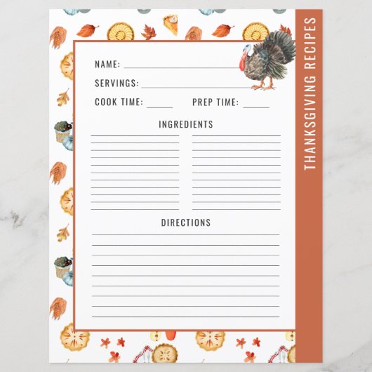 Thanksgiving Pie | 2 Pagina met Multomap zonder hu (Voorkant)