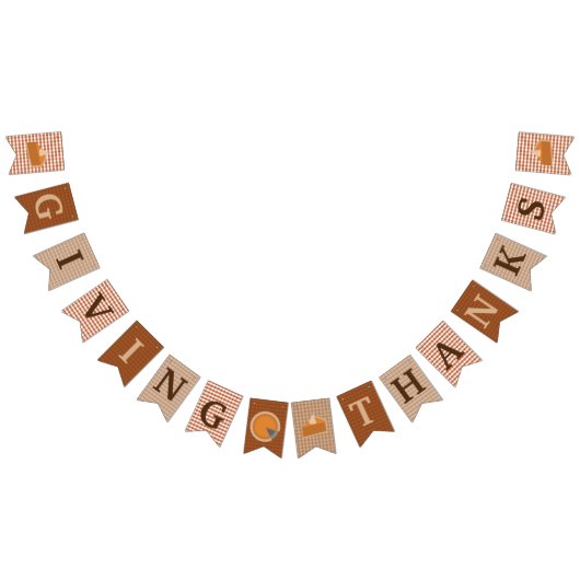 Thanksgiving Pie Dinner Party Bunting Banner (Alle)
