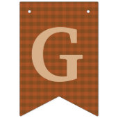 Thanksgiving Pie Dinner Party Bunting Banner (Tweede vlag)