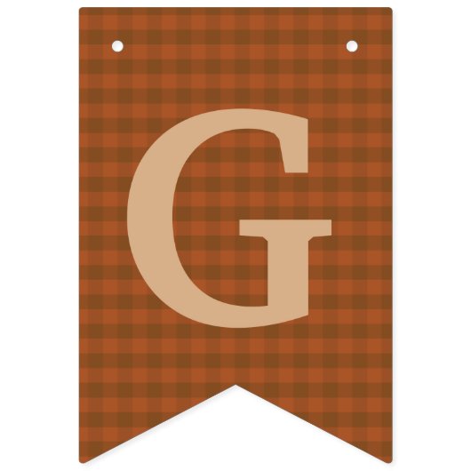 Thanksgiving Pie Dinner Party Bunting Banner (Tweede vlag)