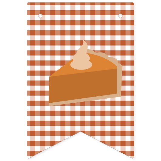 Thanksgiving Pie Dinner Party Bunting Banner (Eerste vlag)