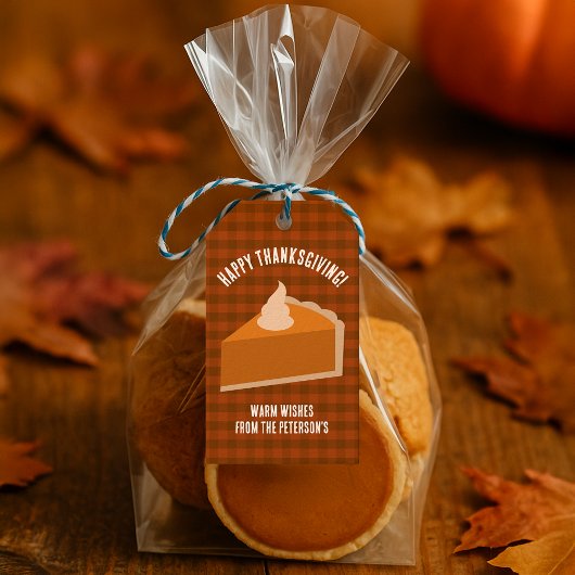 Thanksgiving Pie Dinner Party Favor Labels Cadeaulabel