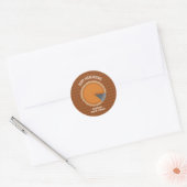 Thanksgiving Pie Dinner Party Ronde Sticker (Envelop)