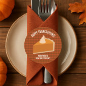 Thanksgiving Pie Dinner Party Ronde Sticker