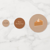 Thanksgiving Pie Dinner Party Table Confetti (Achterkanten)