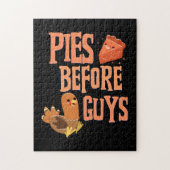 Thanksgiving Pie Fun Funny Thurkey Legpuzzel (Verticaal)
