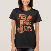 Thanksgiving Pie Fun Funny Thurkey T-shirt (Voorkant)