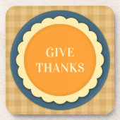 Thanksgiving Pie Onderzetters (set van 4) (Voorkant)