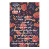 Thanksgiving Pie Pumpkin Turkije Perfect Poster (Voorkant)