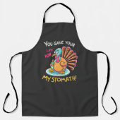 Thanksgiving Pie Pumpkin Turkije Schort (Voorkant)