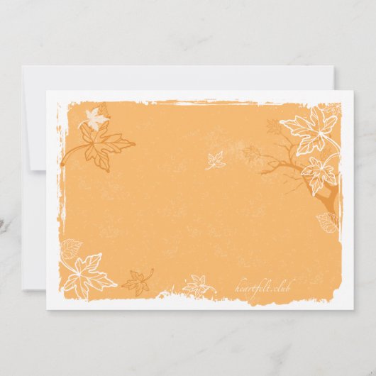 Thanksgiving Pie-uitnodiging Kaart (Achterkant)