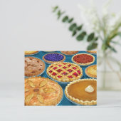 Thanksgiving Pies Briefkaart (Staand voorkant)