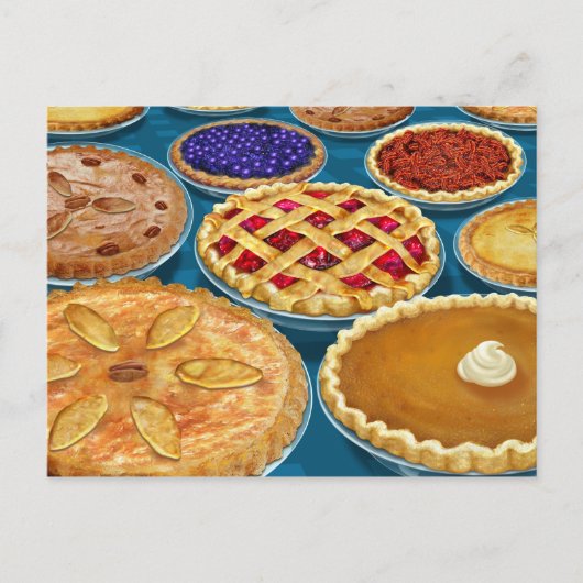 Thanksgiving Pies Briefkaart (Voorkant)