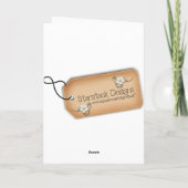 Thanksgiving Pilgrim Card Feestdagen Kaart (Achterkant)