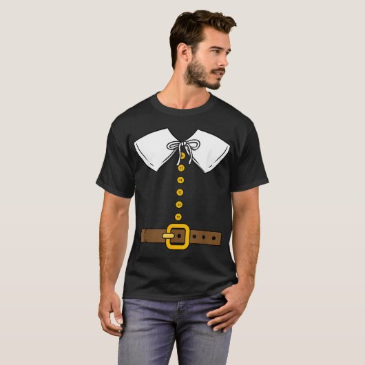 Thanksgiving Pilgrim Costume T-shirt (Voorkant volledig)
