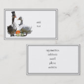 Thanksgiving Pilgrim Ducks Visitekaartje (Voorkant / Achterkant)