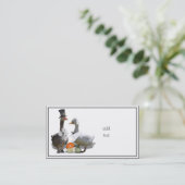 Thanksgiving Pilgrim Ducks Visitekaartje (Staand voorkant)
