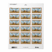 Thanksgiving Pilgrim en Indische eenden Etiket (Full Sheet)