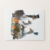 Thanksgiving Pilgrim en Indische eenden Legpuzzel (Horizontaal)