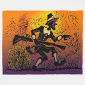 Thanksgiving Pilgrim Fleece Deken (Voorkant (Horizontaal))