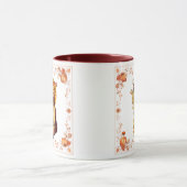 Thanksgiving Pilgrim Girl Coffee Mok (Midden)