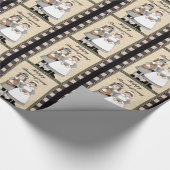 Thanksgiving Pilgrim inpakpapier leuk (Hoek)