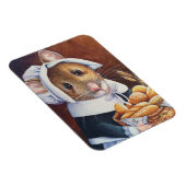 Thanksgiving Pilgrim Mouse Bread Basket Art Magneet (Rechterzijde)