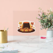 Thanksgiving Pilgrim Pet - Herfstoogst ontwerp C Acryl Bord (Huwelijk)