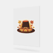 Thanksgiving Pilgrim Pet - Herfstoogst ontwerp C Acryl Bord (Hoek)