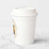 Thanksgiving Pilgrim Pet Pumpkin Sunflower Papieren Bekers (Links)