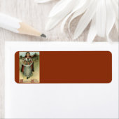  Thanksgiving Pilgrim Return-adreslabels Etiket (Insitu)