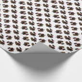 Thanksgiving Pilgrim Turkije Cadeaupapier (Hoek)