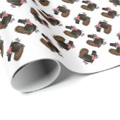 Thanksgiving Pilgrim Turkije Cadeaupapier (Rol Hoek)