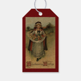  Thanksgiving Pilgrim Woman Gift Labels Cadeaulabel