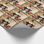 Thanksgiving Pilgrims Cadeaupapier (Hoek)