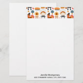 Thanksgiving Pilgrims Harvest Pattern (Voorkant / Achterkant)