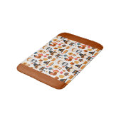 Thanksgiving Pilgrims Harvest Pattern Badmat (Gekanteld)