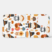 Thanksgiving Pilgrims Harvest Pattern Case-Mate iPhone Case (Achterkant (horizontaal))