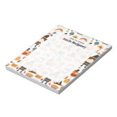 Thanksgiving Pilgrims Harvest Pattern Notitieblok (Linkerzijde)