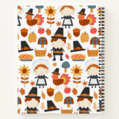 Thanksgiving Pilgrims Harvest Pattern Notitieboek (Achterkant)