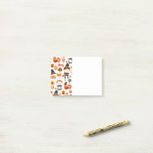 Thanksgiving Pilgrims Harvest Pattern Post-it® Notes (Op bureau)