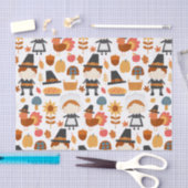Thanksgiving Pilgrims Harvest Pattern Tissuepapier (Craft)